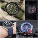 Adaptation Jinggong No. 5 Water Ghost Canned Nylon Canvas Watch Strap Xizhi City Photo Kinetic Energy BM847 Tianmeishi Haigu Military Watch Strap Men Blue-Steel Pin Cuff 21mm
