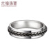 
Luk Fu Jewelry Platinum 950 Grass Pattern Platinum Ring Couple Ring Single Closed Ring Price EFT1P4C0103 No. 12-5.25g (including labor cost 698 yuan) Women's model