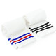 Paw Paw Team Li Dagong children's stockings over the knee cotton pile thin student girls mid-stocking socks summer boys high-top football socks SM3663 (2 pairs of white black stripes + blue and red stripes) 16-18 (recommended for 4-6 years old)