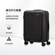 新秀丽（Samsonite）行李箱20英寸拉杆箱前开口商务条纹旅行箱密码登机箱黑色KF1