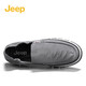 Jeep canvas shoes for men in summer new product breathable one-foot lazy shoes ice silk cool youth anti-slip soft sole casual shoes for men gray (sports size) 41 (255mm)