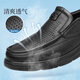 Strongman Business Casual Sandals Zapatos para hombres Sandalias suaves de fondo suave Sandalias huecas de piel de oveja JDD351319 Negro 43