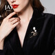 Jay brooch, high-end female corsage, accessories, pin gift box, birthday gift for mother, mother-in-law, elders