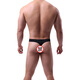 Fearless Captain Herren Unterwäsche werfen Männer mit niedriger taille enge Sporthose Jugend sexy Tasche großer Größe atmungsaktivem Tanga Black 1 L (Gewicht 135-165jin [Jin gleich 0,5 kg]))