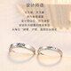 MZMZ Morning and Evening Couple Ring PT950 Platinum Pair Adjustable Luxury Proposal Ring Birthday Gift for Girlfriend Platinum Ring Customized in 7 working days