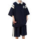 
Jianfang big children's clothing for men aged 12 to 15 years old short-sleeved middle school students T-shirt for summer POLO shirt suit for boys 12-15 years old 5012 green short-sleeved + shorts 10XL m 70-100Jin [Jin equals 0.5 kg]