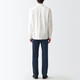 Pantalones delgados de mezclilla de mezclilla de mezclilla de hombres de Muji