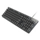 Logitech K845 Teclado mecánico, teclado mecánico de deportes electrónicos de juegos con cable, tamaño completo de 104 teclas, teclado de oficina de computadora y juego de mouse, eje de k845-tea