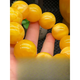 DL 1998 Amber Bracelet Floating Flowers Second Generation Beeswax Chicken Oil Yellow Bracelet for Boys and Girls Round Beads Couple Diameter 10mm Floating Flower Bracelet Small Beads for Women