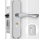HOTUN household modification-free hole bedroom wooden door lock room door handle lock indoor door lock adjustable lock KTS02-M160