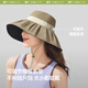Beneunder chapeau soleil protection du soleil chapeau femmes coquille pêcheur chapeau vinyle uv chapeau de soleil big brim bm507 poudre