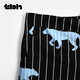 
Brutalist Home (tbh) Gong Jun same style Tiansi cotton striped pajamas set for men and women same style home clothing set Black Panther pajamas Short XL