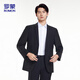 ROMON suit suit men's business commuter professional formal suit gentleman groomsman suit wedding dress 2502 black XL