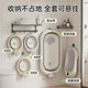iuu婴儿洗澡盆 可折叠宝宝浴盆大号 洗澡神器躺托浴架新生儿童用品 【北欧灰】单盆 材质：FAD食品级材质检测认证