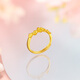 Saturday Blessing Gold Ring Women's Pure Gold Flower Spring Ring Ring Spring Flower Price No. 13-2.65g