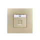 XMSJ switch socket panel steel frame is made of Yipin Gold, one open, two open, light open, three holes, 16A package, one open, double control with wire au13553pg