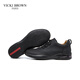 VICKI BROWN VB men's shoes French brand new business casual shoes simple versatile leather shoes comfortable autumn and winter shoes for men black 40