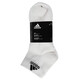 adidas\阿迪达斯 袜子足球袜篮球袜男袜女袜 新款吸汗透气三双装棉袜耐磨运动袜 DZ9435三双白色  39-42码