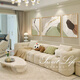 
Huaixue high-end living room decorative painting modern art office triptych black white gray abstract sofa background wall hanging painting JD13785 left and right 40*60 80*60 crystal porcelain aluminum alloy black frame