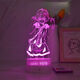 Bezu Eva Nachtlichter Neon Jahrhundert Evangelion Asuka Lingboli Cartoon Buntes Atmosphäre Geburtstagsgeschenk 677 Lingboli Monochrom warmes weißes Licht ohne Schalter USB -Sockel