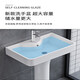 Household ceramic pedestal basin wash basin wash basin integrated floor-standing wash basin bathroom sink small apartment 40*29 pedestal basin with drainer