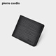 
Pier Cardin men's wallet short multi-purpose ticket clip wallet horizontal wallet Father's Day gift for dad men's gift black