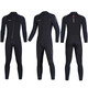 OUZO wetsuit men's 3mm warm and cold-proof one-piece outdoor surfing and snorkeling wetsuit 5mm thickened women's winter swimsuit 5MM men's long-sleeved trousers BCM5027 S