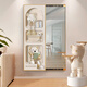 Hidden Push-Pull Mirror Spiegel Spiegel dekoratives Gemälde unsichtbarer Schlafzimmer Dressing Spiegel Hängender Maler Hidden-Signalspiegel Ping eine Joy-yc-243-D [Push and Pull-Spiegelmalerei + 235*100 x modernes Schwarz [rechts und Zug- und Zug- + Aluminiumgelenk