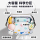 哈乐甜心婴儿车挂包宝宝手推车收纳袋遛娃神器置物袋大容量妈咪包挂口袋车 白恐龙【送固定带+肩带】