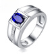 Haikai Ring Men's Royal Sapphire Ring Luxury Jewelry Valentine's Day Birthday Gift for Husband Royal Sapphire Ring (1.13 carat 10-point diamond/selected flawless)