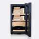 JUSTOWN Little Dragon electronic cigar cabinet, independent temperature and humidity control, humidity control and constant temperature, humidity adjustment, cedar wood shelf 280 pieces, black + 2 layers of box storage + 1 layer of bare storage, with lock