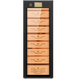 Bulldog cigar cabinet, constant temperature and humidity, humidification, eggplant cultivation, humidity control, ammonia removal, red wine compressor, WiFi solid wood shell, cedar wood, German fingerprint password lock, high-end divine dog VC528PLUS VC528PLUS divine dog with fingerprint password lock WiFi+ black