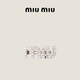 MiuMiu Gift MiuMiu Women's Crystal Decorated Hairpin Hairpin Stainless Steel Color/Crystal Color