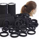 Anzhishang Hair Tie Rubber Band Women's Hair Tie Hairband Boy's Rubber Band High Elasticity Durable Hair Rope Leather Case Tie Hair Tie Tie Men's 1# Black 10 Pack