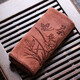 Aishubei thick absorbent tea towel cotton and linen coffee table tea table rag wipe pot towel Kung Fu tea special towel 2 pack gray + brown tea charm 30*30cm 400g/