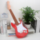 Jingqiao Kinder großer Größe spielt Jungen und Mädchen Simulation Ukulele Elektronische Gitarrenspielzeugmusik Anfänger Musikinstrument grenzüberschreitende A-Style Red E-Gitarre ~ String Induktion Lademodell