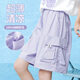 
NICKYBABY Girls Short Sleeve Set Summer Thin Children 2025 New Quick-Drying Sportswear Children's Clothing Two-Piece Set Summer Clothing 10 Years Old 9922 White + 18442 Purple 150 cm