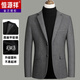 
Hengyuanxiang wool suit jacket men autumn and winter middle-aged business casual small suit slim wool suit jacket men 2305-Narrow Blue 2XL [150-165Jin [Jin equals 0.5 kg]]