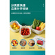 Rice harvesting and draining basket eight-piece set multi-functional plastic kitchen dripping vegetable washing basket six-piece set double-layered fruit and vegetable basket square draining basket medium size 1 piece 30ml