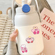 Netter Star Kirby Kirby Aufkleber Cartoon Mobile Aufkleber Tablette Wasserbecher Handkonto DIY kleiner Aufkleber wasserdichte Aufkleber zufällig 10