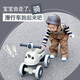 倍贝乐儿童平衡车1-3-6-12岁宝宝滑步车2-5岁小孩单车无脚踏四轮滑行车 棕色 (灯光音乐+静音轮+马鞍座 儿童玩具车男女孩生日礼物