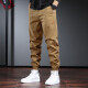Zehn Kranbindungen arbeiten Hosen Männer lose trendige Frühlings- und Sommer-Freizeithosen Männer elastischer großer Hose Hose Hosen Herrenbeine Bindungen Schwarz dünn (Sommerdünn) 4xl (210-230jin [Jin gleich 0,5 kg])