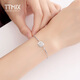 TTMIX Fashion Platinum Bracelet Women's pt950 Platinum Bracelet Platinum Women's Bracelet Birthday Gift Square 3.3-3.5g 16+2cm