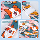 
Aiyuanmei strap baby front and back dual use for going out simple breathable front-held baby-holding artifact frees hands cartoon puppy
