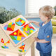 Haojiaer Tetris round heart-shaped jigsaw puzzle building blocks children's early education intellectual development toys smart brain four-in-one puzzle