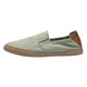 Vistursi Marke Ice Silk Canvas-Schuhe für Männer Sommer Neue trendige und vielseitige atmungsaktive Ein-Fuß-Schuhe leichte Freizeitschuhe Khaki 41