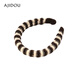 AJIDOU Aji bean headband, simple and casual striped headband, fashionable and versatile birthday gift for girlfriend
