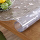 Feather Pocket Transparent PVC Tablecloth Soft Glass Waterproof, Oilproof and Anti-scalding Table Mat Rectangular Coffee Table Dining Table Mat Crystal Plate Tablecloth Upgraded Environmentally Friendly Pure Ultra-High Transparent 1.5 Style Width 70cm*130cm