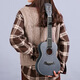 Andrew (ANDREW) ADL ukulele beginner entry-level student 23-inch ukulele children's veneer small guitar blue 26-inch full peach blossom core deep sea fantasy blue + gift bag +