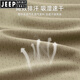 JEEP SPIRIT冰丝短袖T恤男士夏季2025新款圆领速干弹力休闲运动上衣新品 【JPLJ9905YHA】军灰色 XL